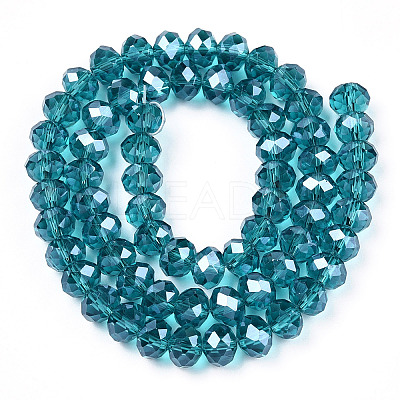Electroplate Glass Beads Strands EGLA-A034-T10mm-A33-1