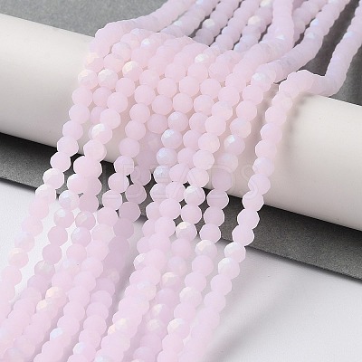 Imitation Jade Glass Beads Strands X-EGLA-A034-J3mm-MB02-1
