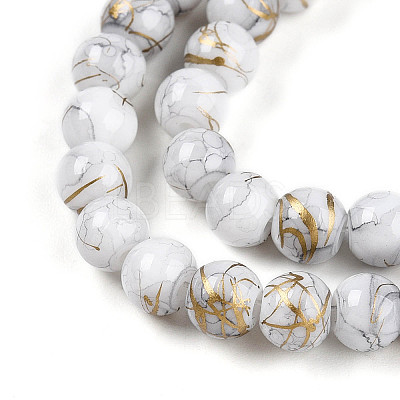 Baking Paint Glass Beads X1-DGLA-N003-6mm-B01-1