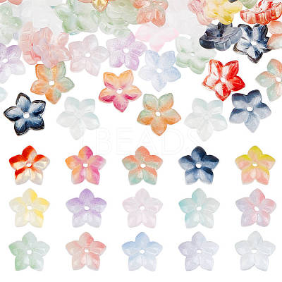 150Pcs 15 Colors Handmade Transparent Lampwork Beads GLAA-PH0004-03-1