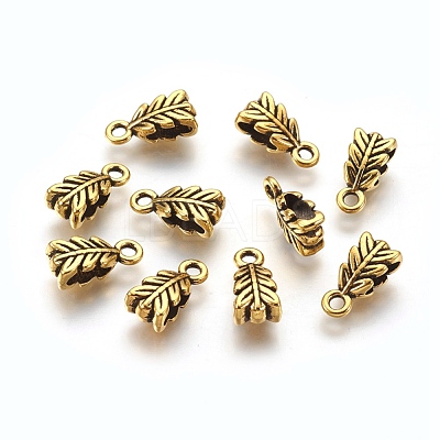 Tibetan Style Pendant Bails GLF11056Y-1