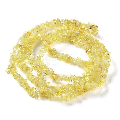Heated Natural Citrine Beads Strands X-G-E607-A07-1