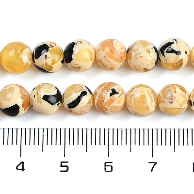 Sythetic Amber Beads Strands G-M199-02C-1
