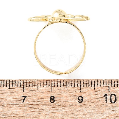 Brass Cuff Open Rings RJEW-Z129-02G-05-1