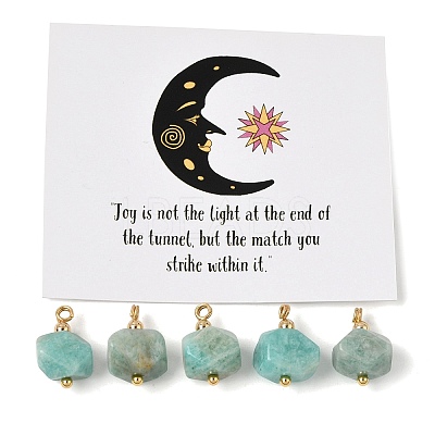 Natural Amazonite Pendants GG-CBACE45-01G-05-1