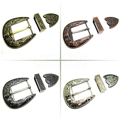 Belt Zinc Alloy Buckle Sets FIND-WR0011-02P-1