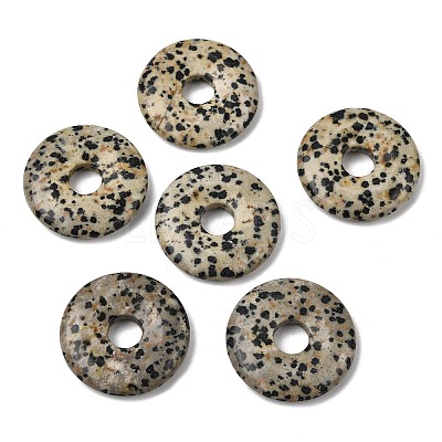 Natural Dalmatian Jasper Pendants G-A320-01A-17-1