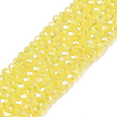 Electroplate Glass Beads Strands EGLA-A044-T1mm-B29-1