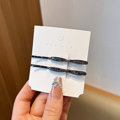 Alloy Rhinestone Hair Bobby Pins PW-WGF250D-03-1