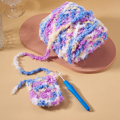 Segment Dyed Super Bulky Polyester Yarn YCOR-TADJ0001-02A-1