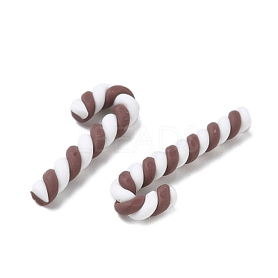 Christmas Candy Cane Handmade Polymer Clay Beads CLAY-P005-03A-04-1