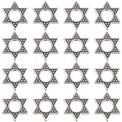 60Pcs Tibetan Style Zinc Alloy Bead Frame FIND-SC0010-42-1