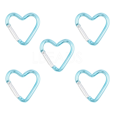 5Pcs Zinc Alloy Spring Gate Rings FIND-YW0010-59L-1