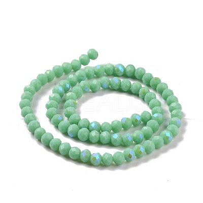 Electroplate Glass Beads Strands EGLA-A034-P1mm-B22-1