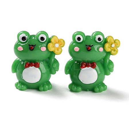 Cartoon Cute Resin 3D Frog Figurines RESI-Z024-01A-1