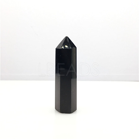 Point Tower Natural Obsidian Home Display Decoration PW23030658566-1