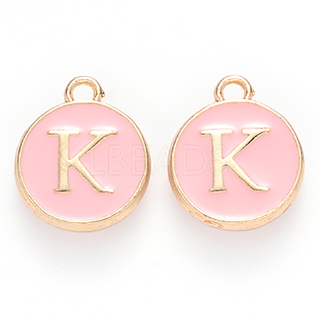 Golden Plated Alloy Enamel Charms LS-X-ENAM-S118-07K-1