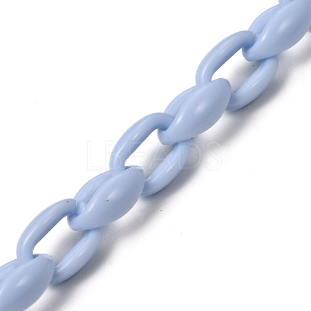 Handmade Acrylic Cable Chains AJEW-JB00690-01-1