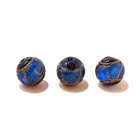 Handmade Gold Foil Lampworks Beads PW-WG67DC5-03-1