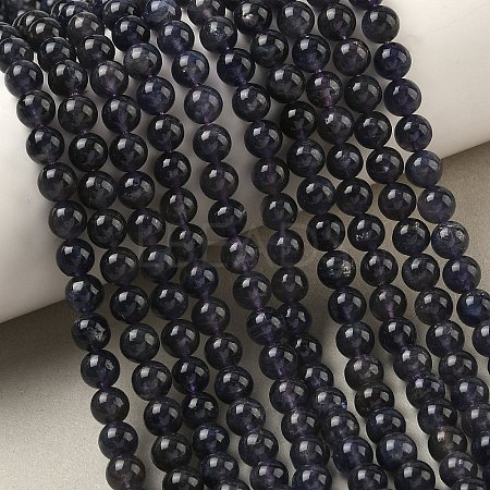 Natural Iolite Beads Strands G-E576-05C-1
