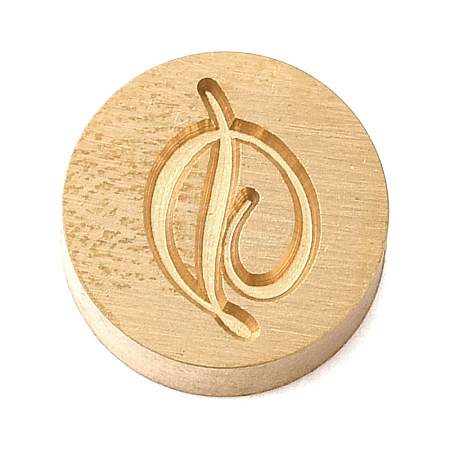 Golden Tone Brass Letter Stamps KK-R005-01D-1