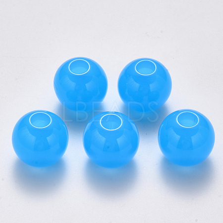 Imitation Jelly Acrylic Beads JACR-R024-01C-02-1