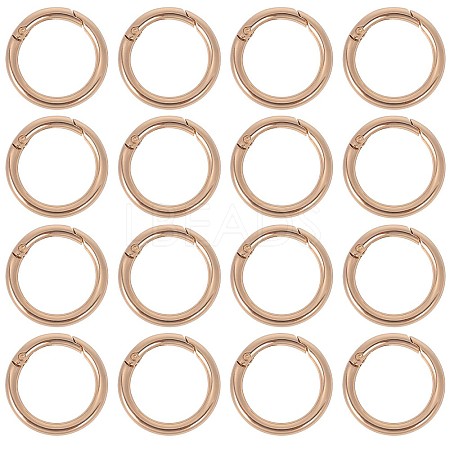 SUNNYCLUE 16Pcs Zinc Alloy Spring Gate Rings FIND-SC0005-16-1