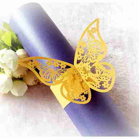 Iridescent Paper Napkin Rings AJEW-WH0002-21A-1
