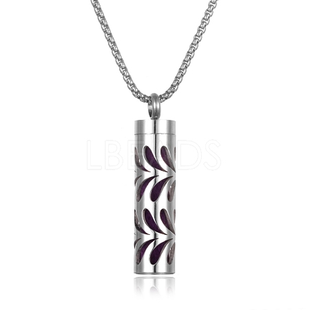 Titanium Steel Perfume Bottle Necklaces PW-WG16277-10-1