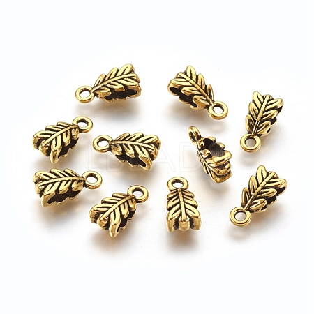 Tibetan Style Pendant Bails GLF11056Y-1