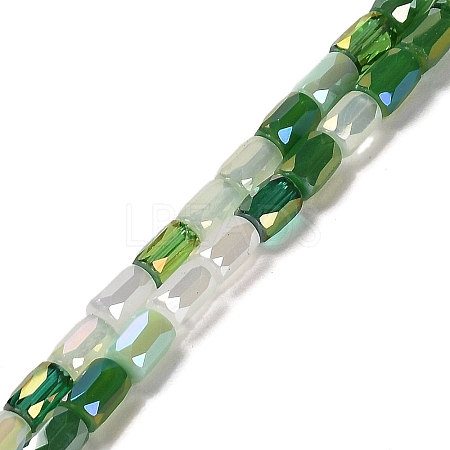 Electroplate Glass Beads Strands EGLA-D030-08C-1