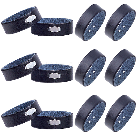 100Pcs Leather with Alloy Waist Belt Keeper Rings FIND-CP0002-45A-1