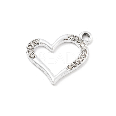 Alloy Rhinestone Pendants FIND-U026-16P-1