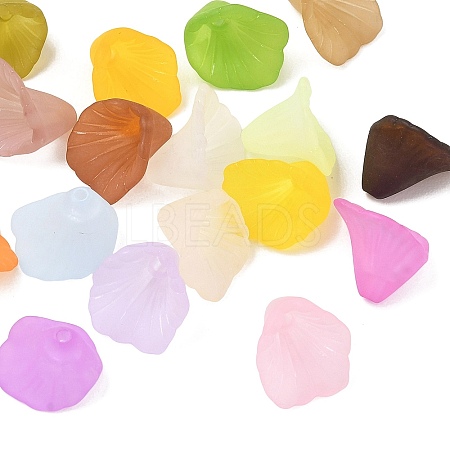 Acrylic Frosted Bead Caps AC-CBA81FF-01-1