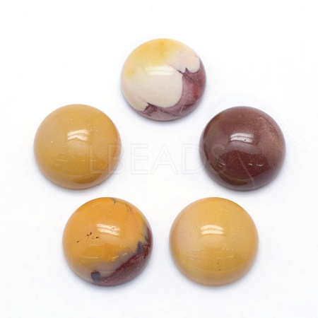Natural Mookaite Cabochons G-P393-R29-10MM-1