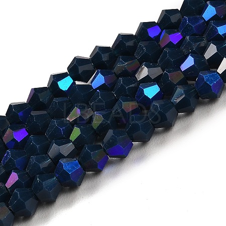 Opaque Solid Color Imitation Jade Glass Beads Strands GLAA-F029-P4mm-D09-1