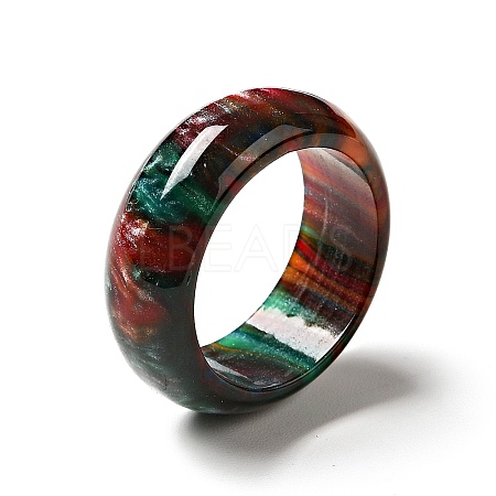 Resin Plain Band Finger Ring for Women LS-RJEW-C034-01A-1