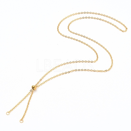 304 Stainless Steel Slider Necklace Making X-AJEW-JB00776-02-1
