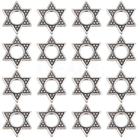 60Pcs Tibetan Style Zinc Alloy Bead Frame FIND-SC0010-42-1