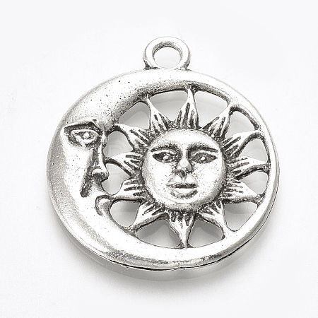 Tibetan Style Alloy Pendants LS-X-TIBE-T010-06AS-RS-1