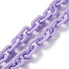 Opaque Spray Painted Acrylic Cable Chains AJEW-JB01100-4