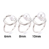 Oval Brass Cup Peg Ring Settings X-KK-N274-38P-4
