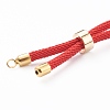 Braided Nylon Cord Necklace Making MAK-A017-E-4