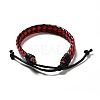 PU Imitation Leather Braided Cord Bracelets for Women BJEW-M290-01F-2
