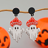 Floating Ghost Acrylic Stud Earrings CF6987-4-1