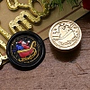 Christmas Series Wax Seal Brass Stamp Head AJEW-M037-01G-10-1