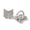 Rack Plating Brass Micro Pave Cubic Zirconia Clip-on Earrings EJEW-R162-22P-2