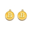 Golden Plated Alloy Enamel Charms ENAM-Q437-13B-1