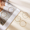 Long-Lasting Plated Brass Hoop Earrings Findings KK-BC0005-10G-NF-6