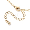 2.5MM 304 Stainless Steel Paperclip Chain Anklets AJEW-AN00749-5